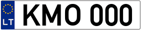 Truck License Plate